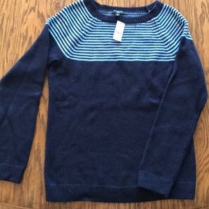 Talbots Petite S Blue Pullover Sweater